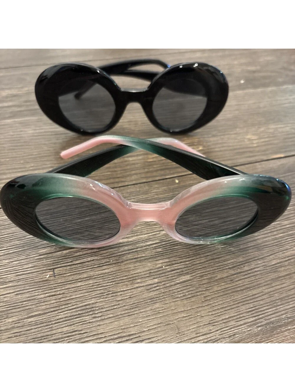 Trendy Pair Of Wide Round Fashion Sunglasses Pair In Black And Multi Color Lot